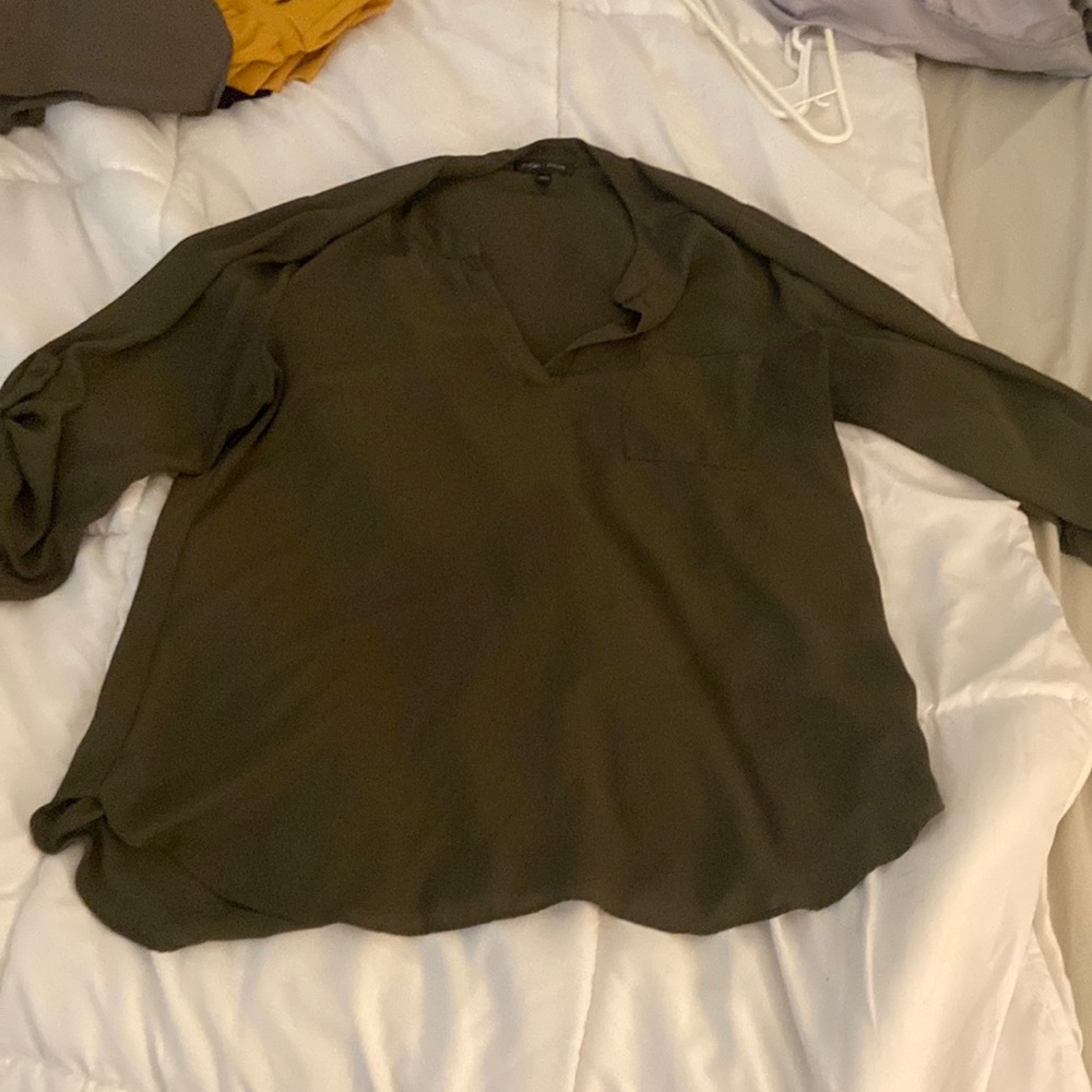 Green blouse